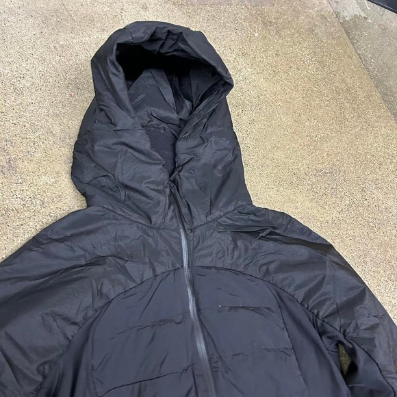 Lululemon Puffer Jacket Womens 12 Black W4AOJSC Quilted Full Zip Winter Coat - Picture 2 of 7